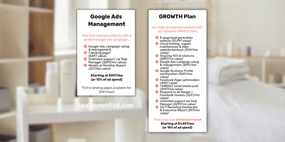 Marketing plans for med spas